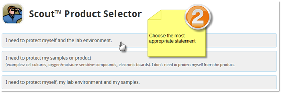 Scout Product Selector - Choose statement